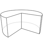Zylinder Sektor 270°