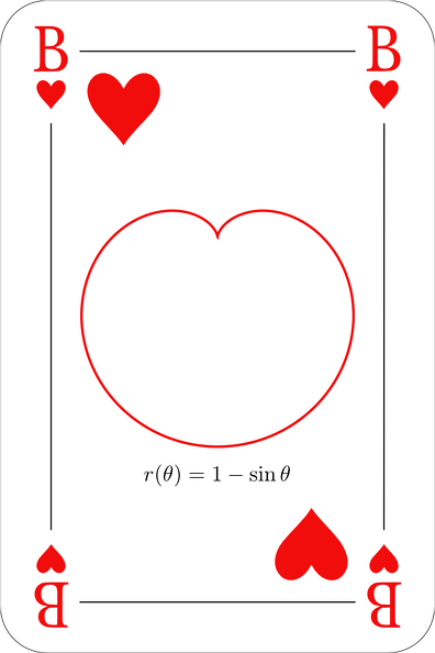 Die Kardioide oder auch Herzkurve produziert, wenn wir mal ehrlich sind, etwas, dass einem realen Herzen deutlich näher kommt, als das Symbol, das wir gerne so nennen. Herz 11 Bube.png